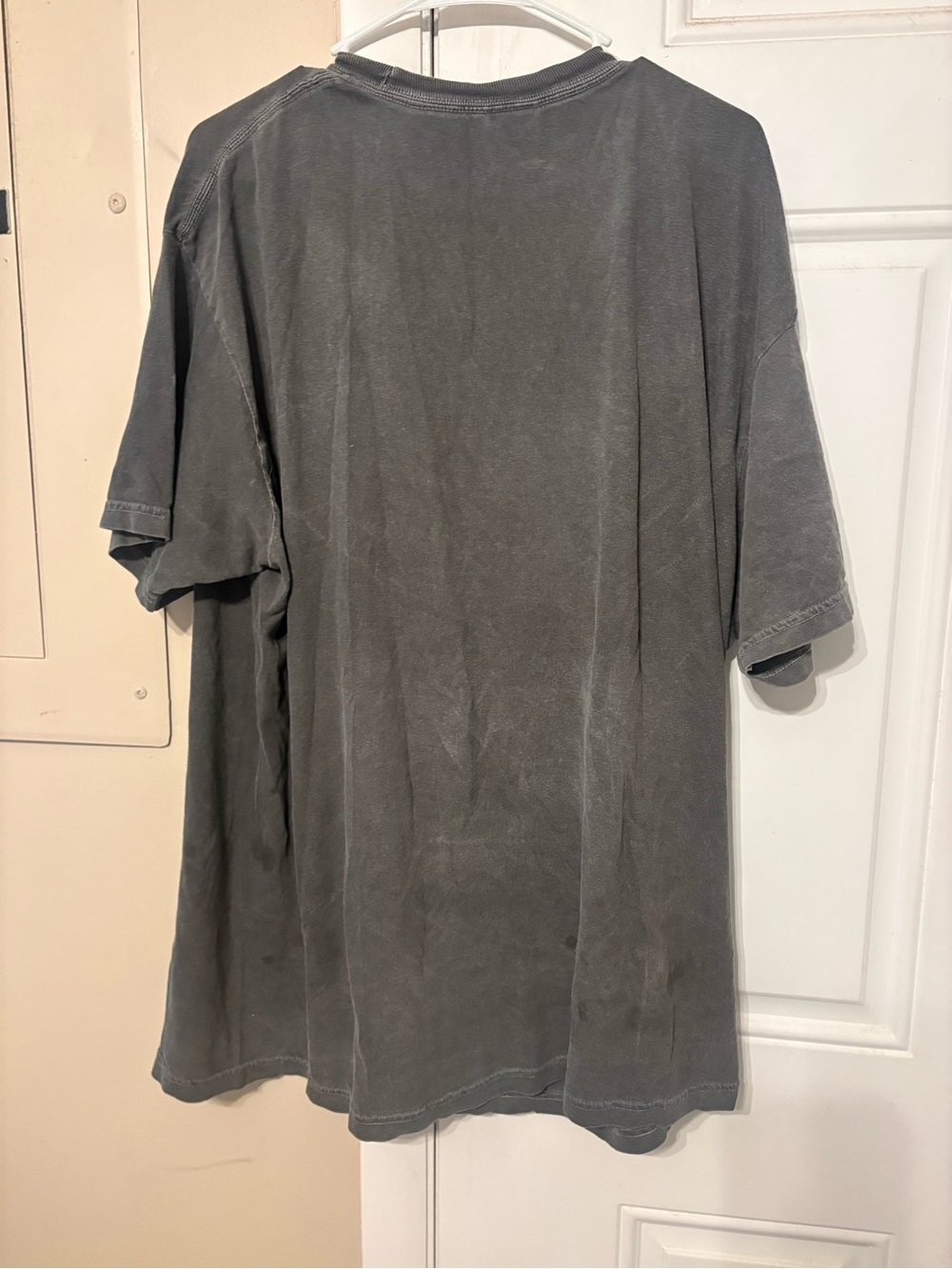 Washed Black Graphic Tee with Subtle Bear Outline - Picture 4 of 4